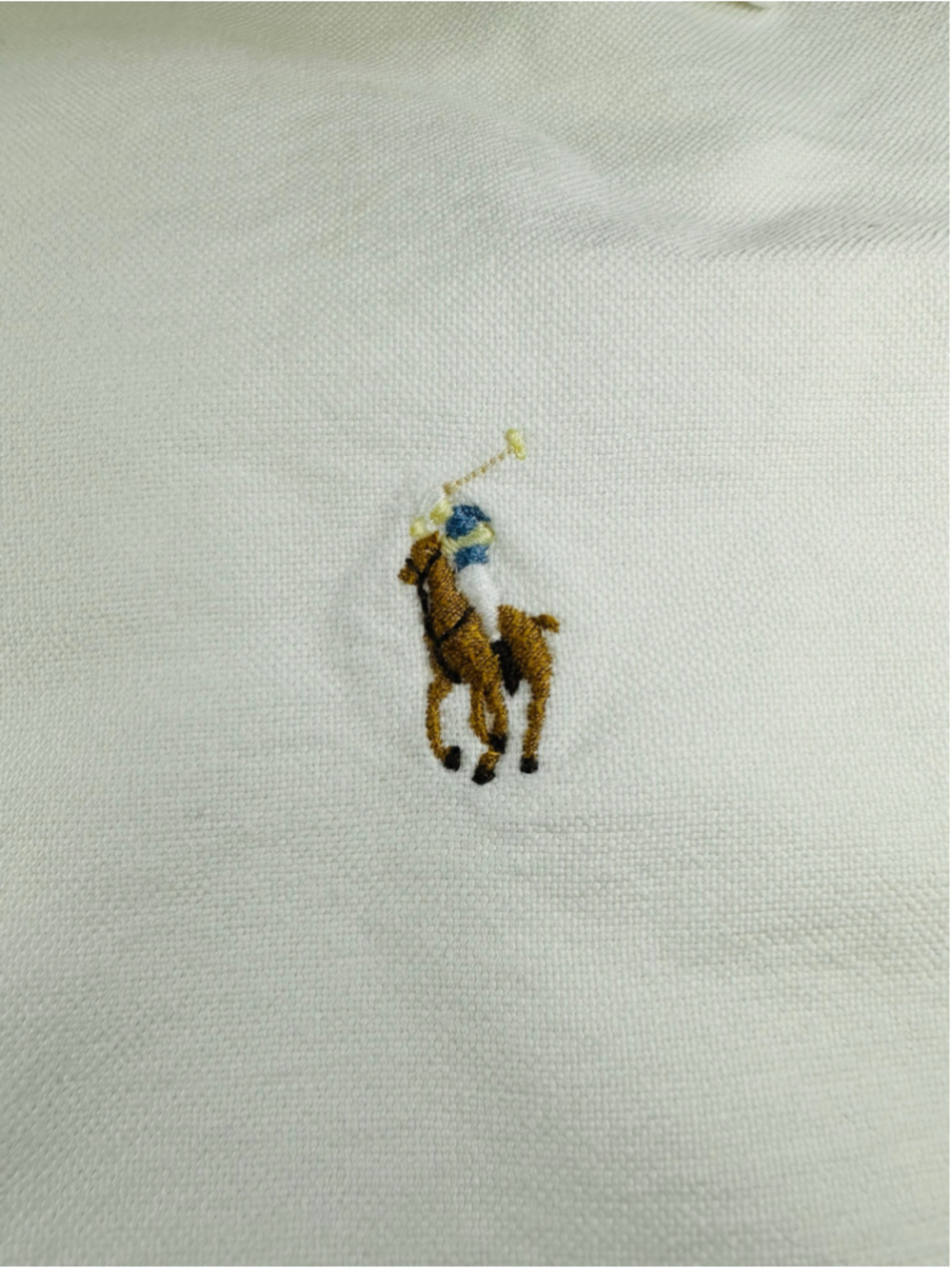 VTG Ralph Lauren Vintage Women’s White Oxford Button Down Shirt Made Hong Kong - Picture 11 of 15